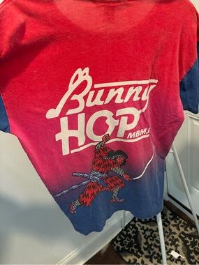 Marc Jacob’s Bunny Hop Graphic Tee — Red and Blue